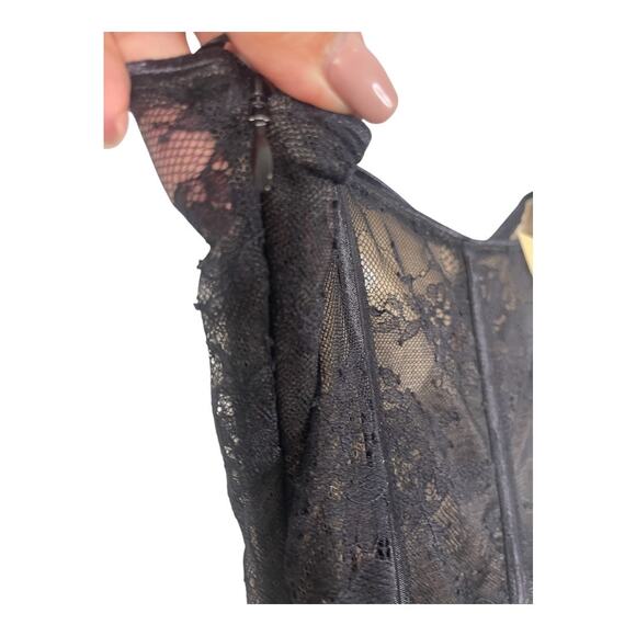 Katie May Shannon Corset Lace Gown Ruffle Gala Formal Floral Party Whimsigoth XS - Picture 16 of 16